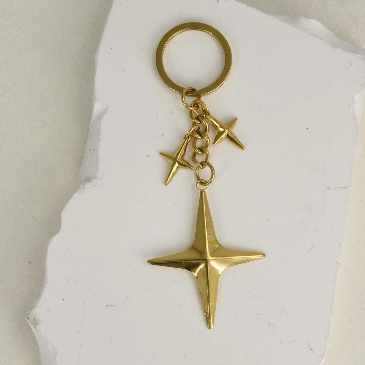 Porte-clés Étoile Doré