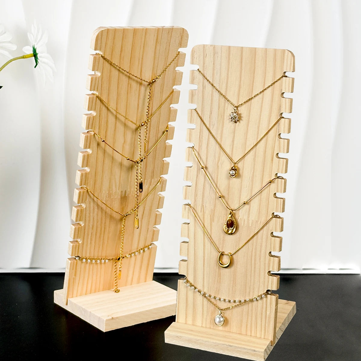 Présentoir à Colliers en Bois