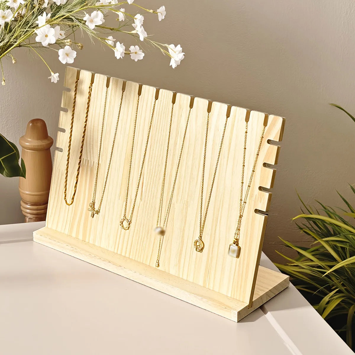 Présentoir à Colliers en Bois