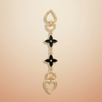 Chaîne Fleurs Noires