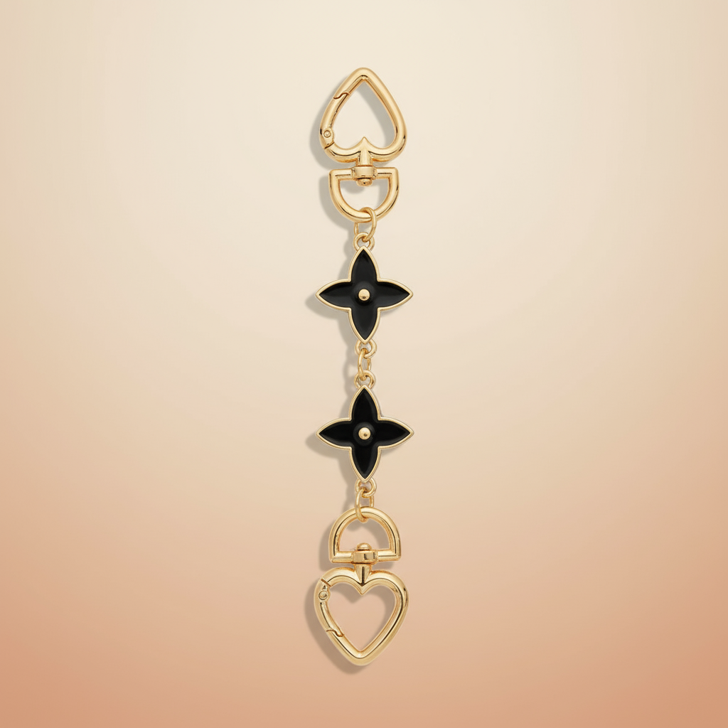 Chaîne Fleurs Noires