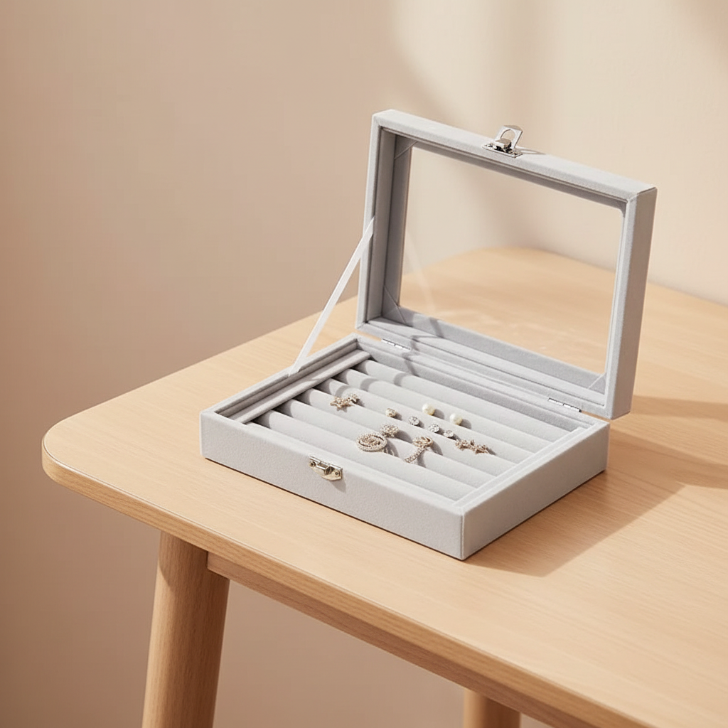 Boîte à Bijoux Mid lifestyle sur table de chevet - Minélia