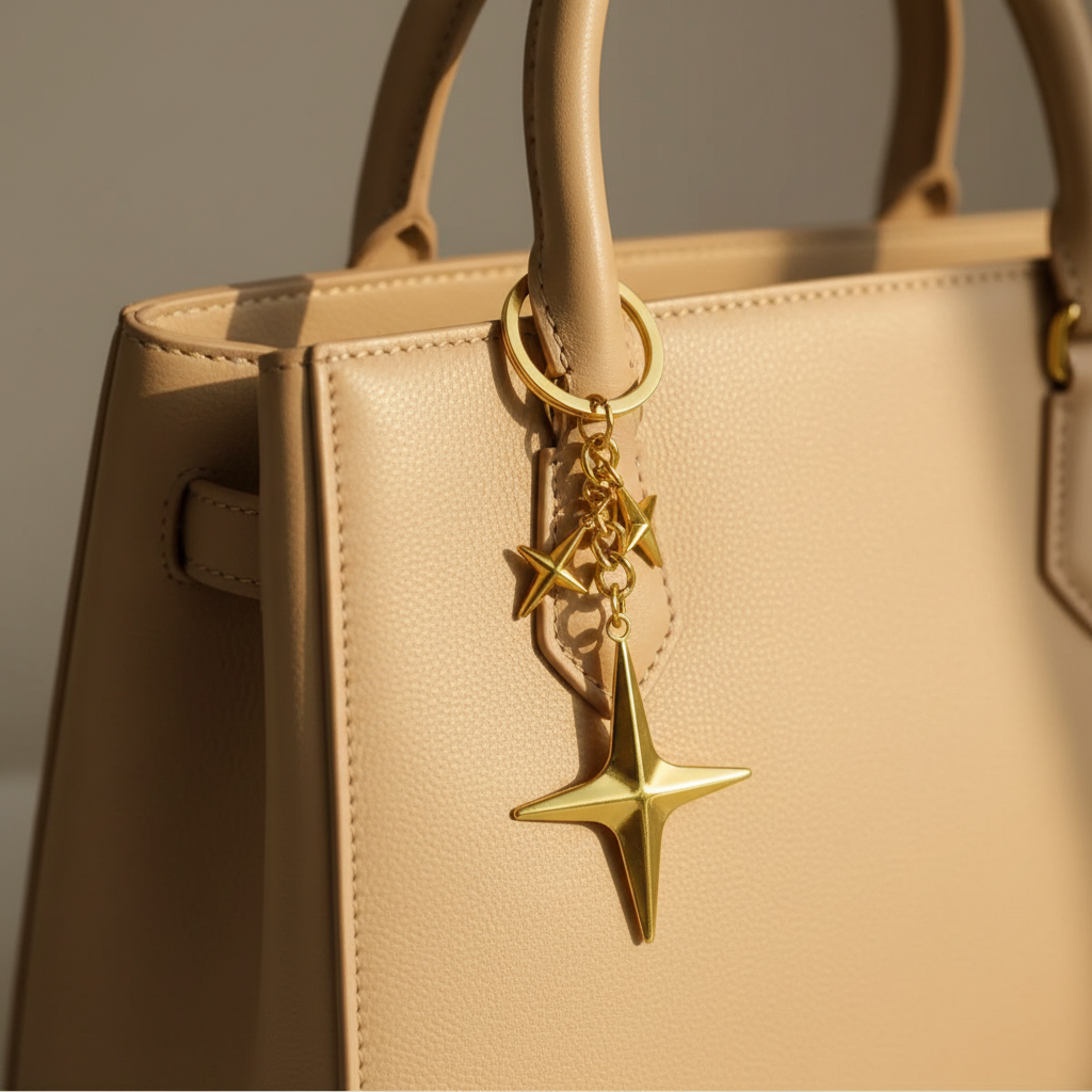 Porte-clés Étoile Doré